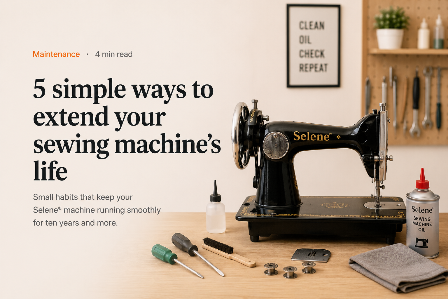 Simple sewing machine maintenance tips for long life